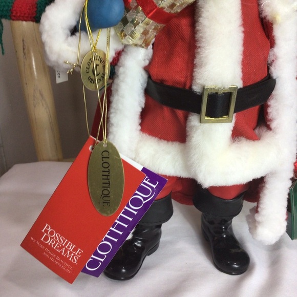 Possible Dreams Clothtique Loaded with Love Santa Christmas Figurine Decoration - Picture 2 of 12
